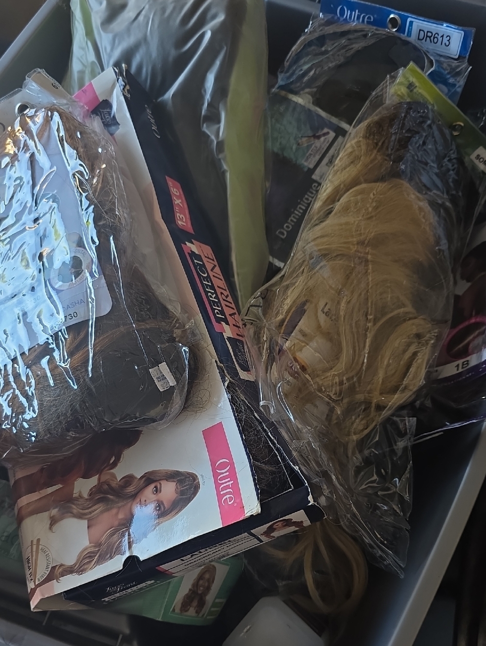 Wigs By The Bulk. Get  10 Randomly Picked By colors and desigs like new and new.